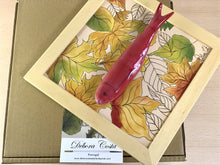 Carregar imagem no visualizador da galeria, Quadro Azulejo Sardinha, Outono vermelho- 24x24cm