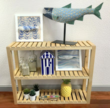 Carregar imagem no visualizador da galeria, Quadro Azulejo Sardinha, Algas Marinhas - 24x24cm