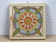 Carregar imagem no visualizador da galeria, Quadro de azulejo Clássico, pintado á mão, com moldura de madeira