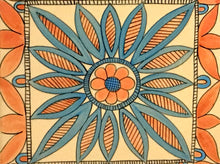 Carregar imagem no visualizador da galeria, Quadro de azulejo Clássico, pintado á mão, com moldura de madeira