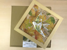 Carregar imagem no visualizador da galeria, Quadro Azulejo Andorinha, Folhagem Outono - 24x24cm