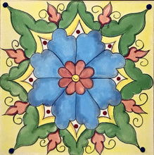 Carregar imagem no visualizador da galeria, Quadro de azulejo Clássico, pintado á mão, com moldura de madeira