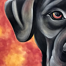 Carregar imagem no visualizador da galeria, Azulejo 20cm, Pintado à Mão, Pet, Dog, Animal de Estimação, Cachorro Red, Quadro, Decorativo, para Penduarar, Pop Art, Pintura Original