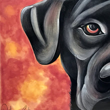 Carregar imagem no visualizador da galeria, Azulejo 20cm, Pintado à Mão, Pet, Dog, Animal de Estimação, Cachorro Red, Quadro, Decorativo, para Penduarar, Pop Art, Pintura Original