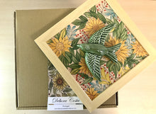 Carregar imagem no visualizador da galeria, Quadro Azulejo Andorinha Girassol - 24x24cm