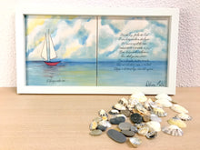 Carregar imagem no visualizador da galeria, Quadro Painel de azulejos (O Barquinho) 23,5x 43,5cm