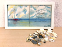 Carregar imagem no visualizador da galeria, Quadro Painel de azulejos (O Barquinho) 23,5x 43,5cm