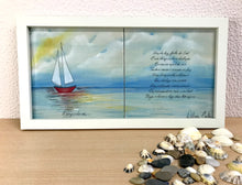 Carregar imagem no visualizador da galeria, Quadro Painel de azulejos (O Barquinho) 23,5x 43,5cm