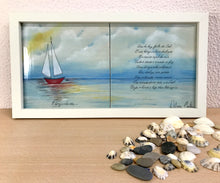 Carregar imagem no visualizador da galeria, Quadro Painel de azulejos (O Barquinho) 23,5x 43,5cm
