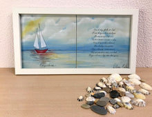 Carregar imagem no visualizador da galeria, Quadro Painel de azulejos (O Barquinho) 23,5x 43,5cm