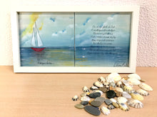 Carregar imagem no visualizador da galeria, Quadro Painel de azulejos (O Barquinho) 23,5x 43,5cm