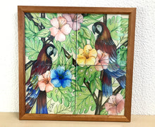 Carregar imagem no visualizador da galeria, Ilustração Pássaros Trotical, Araras, Papagaios, Quadro, Decoração, Reprodução do Original, Edição Limitada, Número de série, tamanho Médio
