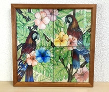 Carregar imagem no visualizador da galeria, Ilustração Pássaros Trotical, Araras, Papagaios, Quadro, Decoração, Reprodução do Original, Edição Limitada, Número de série, tamanho Médio