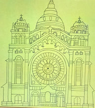 Carregar imagem no visualizador da galeria, Azulejo de ceramica pintado á mão, Santuário do Sagrado Coração de Jesus - Viana do Castelo - Portugal, para penduar, 20cm,