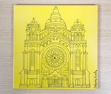 Carregar imagem no visualizador da galeria, Azulejo de ceramica pintado á mão, Santuário do Sagrado Coração de Jesus - Viana do Castelo - Portugal, para penduar, 20cm,