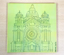 Carregar imagem no visualizador da galeria, Azulejo de ceramica pintado á mão, Santuário do Sagrado Coração de Jesus - Viana do Castelo - Portugal, para penduar, 20cm,