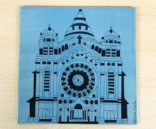 Carregar imagem no visualizador da galeria, Azulejo de ceramica pintado á mão, Santuário do Sagrado Coração de Jesus - Viana do Castelo - Portugal, para penduar, 20cm,