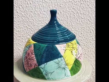 Carregar e reproduzir vídeo no visualizador da galeria, Pote de cerâmica com tampa