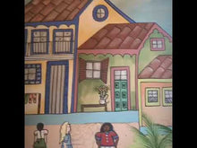 Carregar e reproduzir vídeo no visualizador da galeria, Ilustração Naif, Arte Naif, Quadro colorido, Quadro Decorativo, Reprodução Original, Edição Limitada, Número de série, Médio