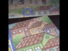 Carregar e reproduzir vídeo no visualizador da galeria, Ilustração Naif, Arte Naif, Quadro colorido, Quadro Decorativo, Reprodução Original, Edição Limitada, Número de série, Médio