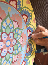 Carregar imagem no visualizador da galeria, Prato de Cerâmica produzido e pintado à mão, cerâmica, decoração, Clássico, utilitário, arte,pintura em cerâmica