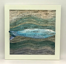 Carregar imagem no visualizador da galeria, Sardinha, Pintura, Azulejo, Decoração, peixinhos, Azul, fundo do mar, Quadro de Sardinha, azulejo de cerâmica, sardinha portuguesa, Tradicional Português,
