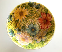 Carregar imagem no visualizador da galeria, Tigela Grande de cerâmica pintada à mão - Floral
