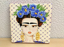 Carregar imagem no visualizador da galeria, Quadro com Pintura Frida, Pop Art, Pintura Pop, frida kahlo, Tela Impressa, Quadro divertido, Tela, Impressão em Tela, Arte, Decoração
