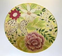 Carregar imagem no visualizador da galeria, Prato de Cerâmica, Tema Chita, Tamanhos 27cm e 34,5cm
