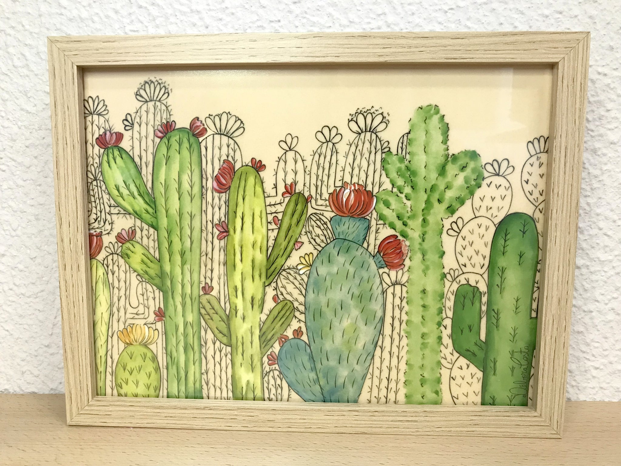 Prickly pear cactus  Arte com cactos, Fotos de cactos, Pintura de