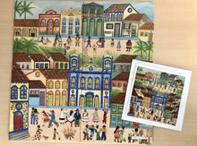 Carregar imagem no visualizador da galeria, Cartão (Postal) reprodução de peça original pintada a mão - Naif- 15cm
