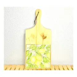 Tábua de Madeira com Azulejo 50x22cm